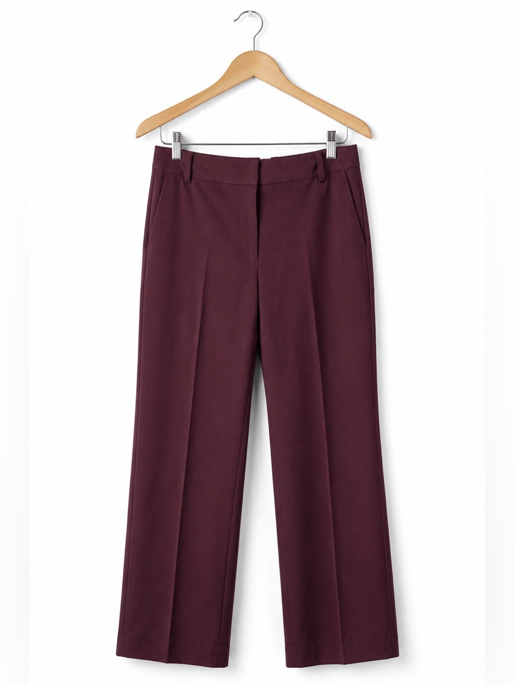 ASOS Burgundy Trousers NWT Career Chic Office Core Pant Size 6 Tailored Capsule
